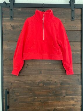 lululemon athletica Bright Red Half-Zip Pullover
